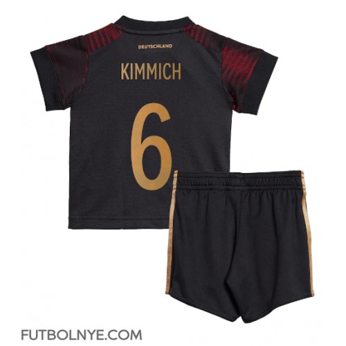Camiseta Alemania Joshua Kimmich #6 Visitante Equipación para niños Mundial 2022 manga corta (+ pantalones cortos)